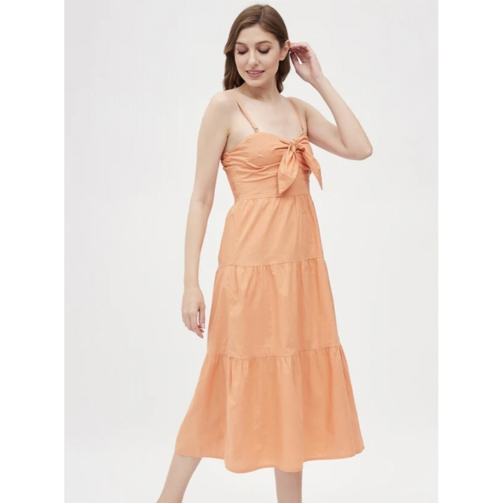 NWT Sim&Sam Elegant Peach Midi Dress Size M